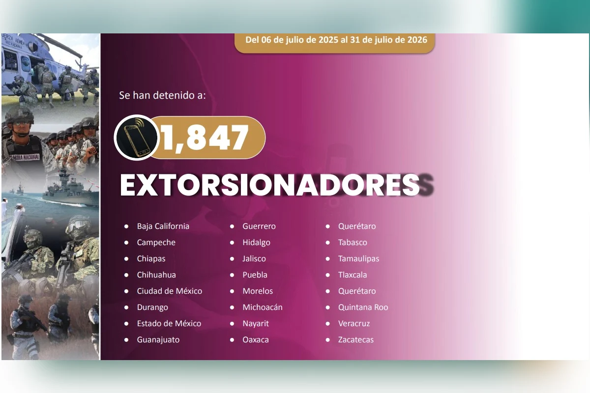 detención extorsionadores