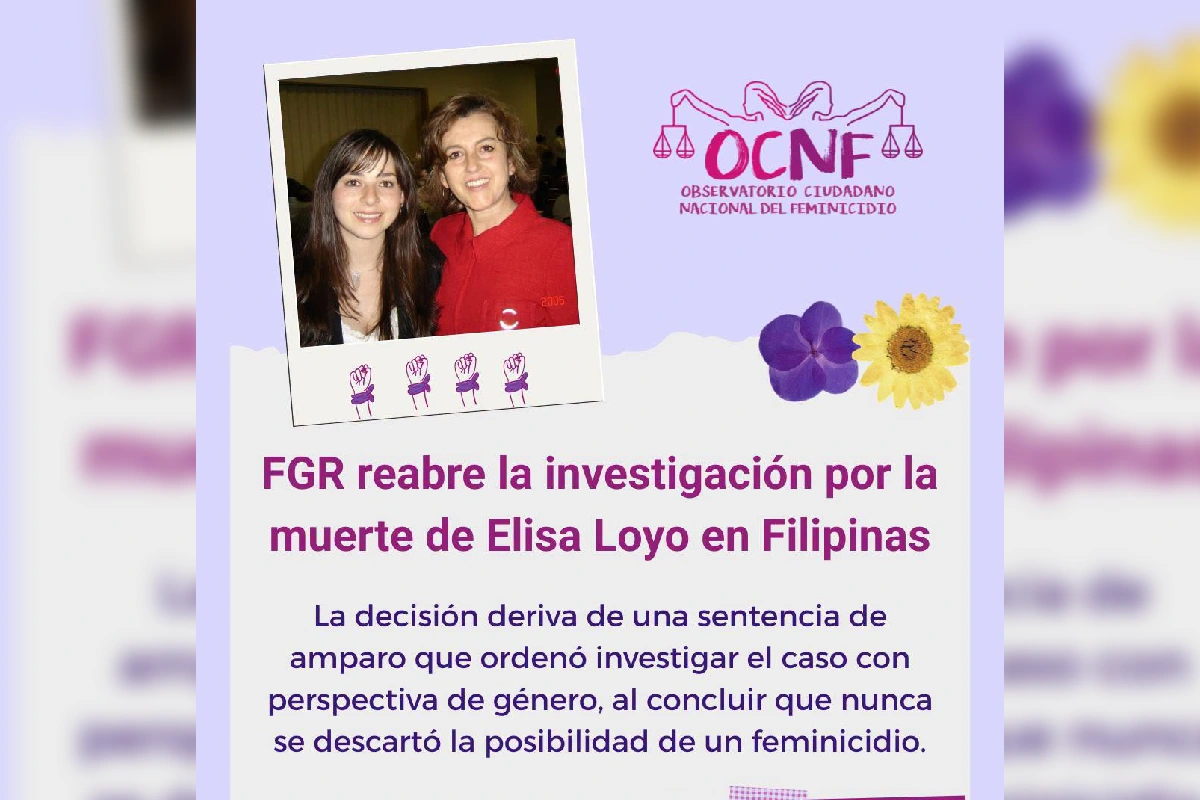 Tras 17 años, FGR reabre caso de Elisa Loyo, chef mexicana muerta en Filipinas