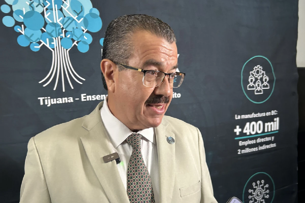 Federico Serrano Bañuelos, presidente de la Asociación de Industria Manufacturera, Maquiladora y de Servicio de Exportación Zona Costa de Baja California, dijo que son tiempos para crear alianzas entre industriales. Foto: Valeria Ugarte.