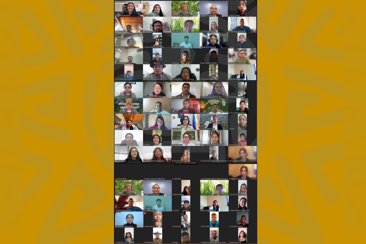 Jóvenes indígenas de 25 países participaron en un diálogo para compartir experiencias y plantear propuestas que fortalezcan su participación en la agenda climática de la ONU