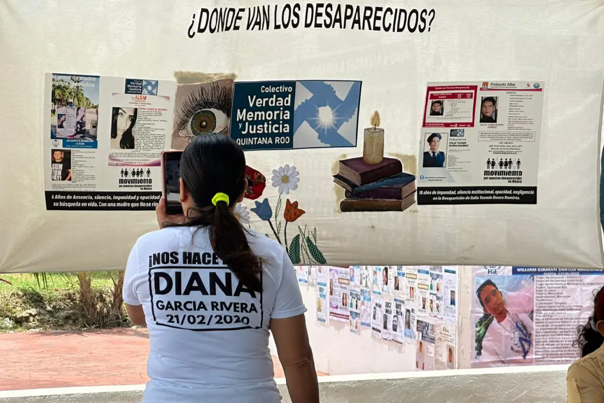 Romana busca a su hija Diana ausente desde febrero del 2020 en Cancún. Foto: Diana García.