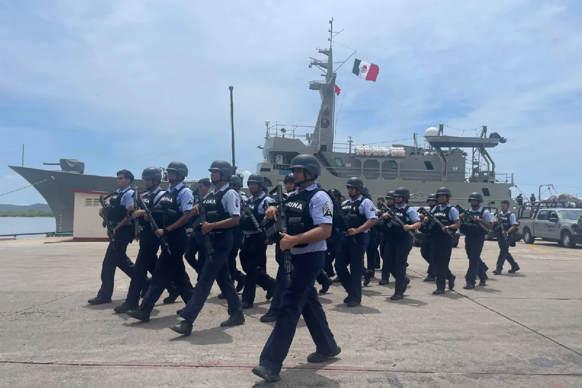 Mil 700 marinos llegan a Mazatlán para reforzar la seguridad