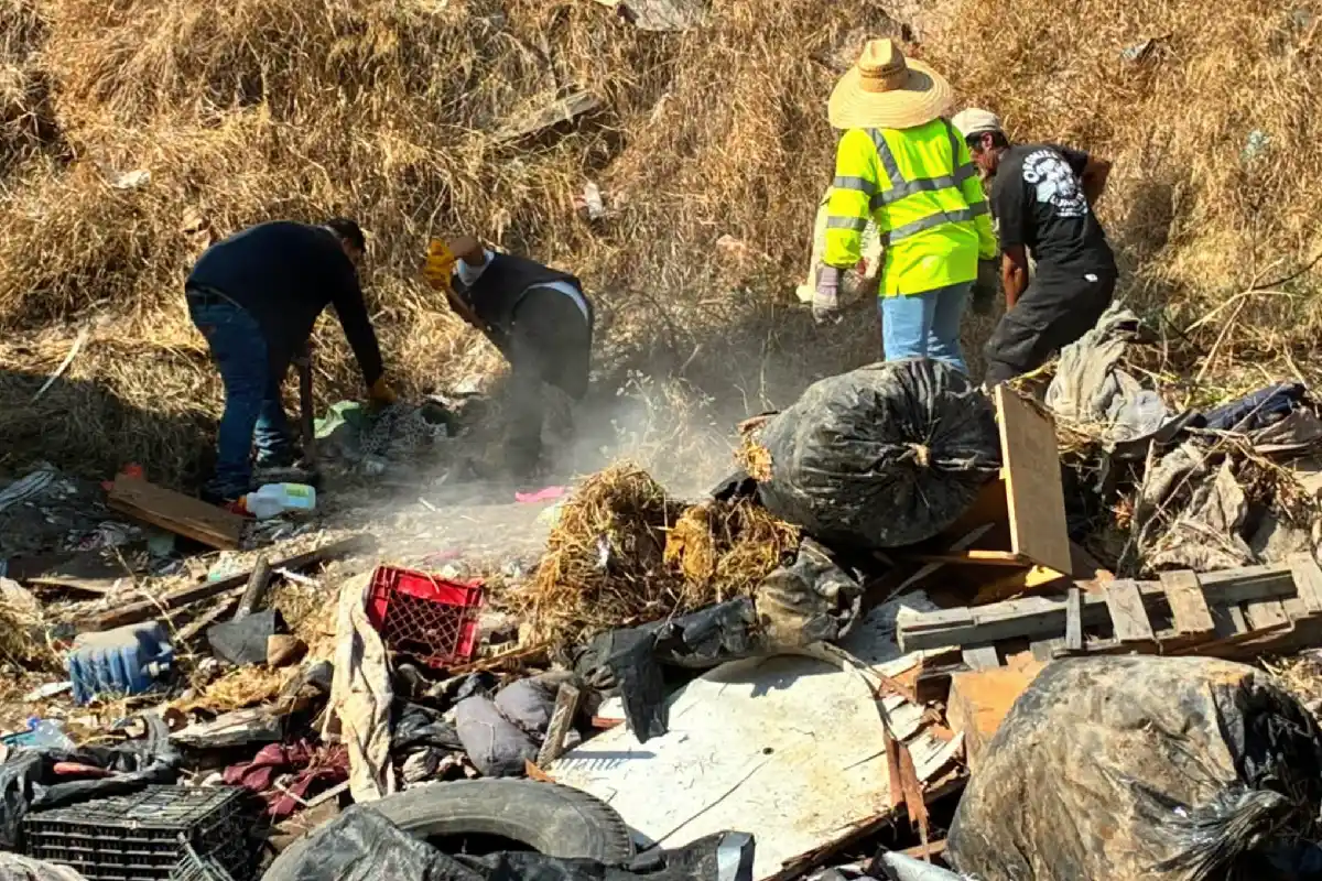 Constantemente son limpiadas las vialidades y terrenos para evitar que se repita la tragedia. Foto: Ayuntamiento de Tijuana.