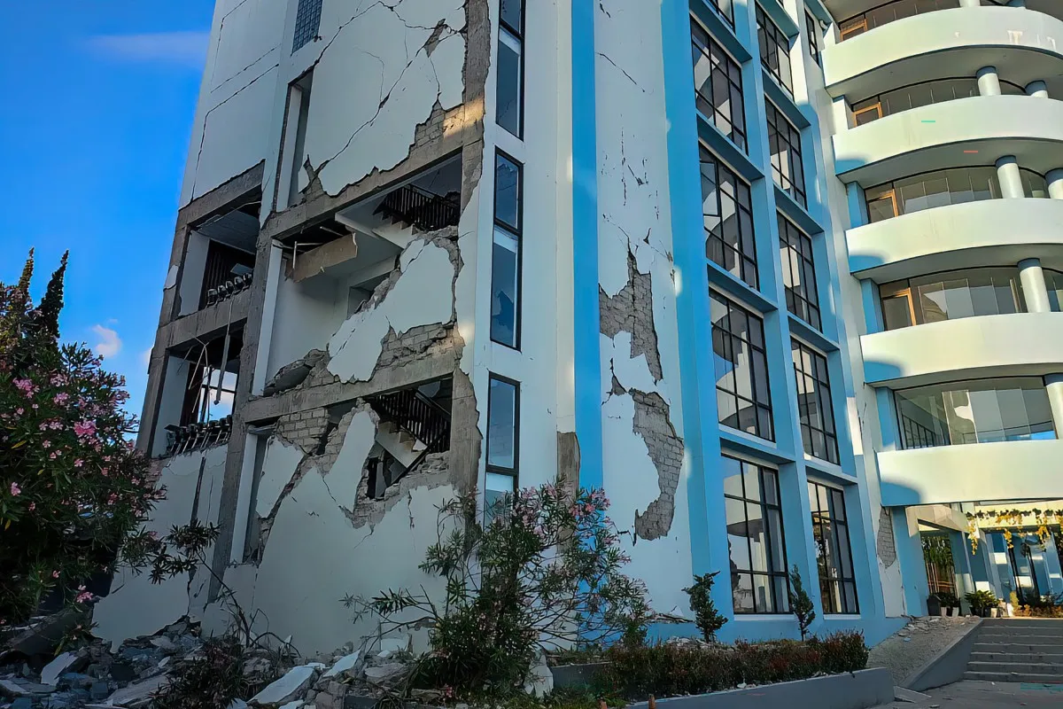 sismo indonesia edificios