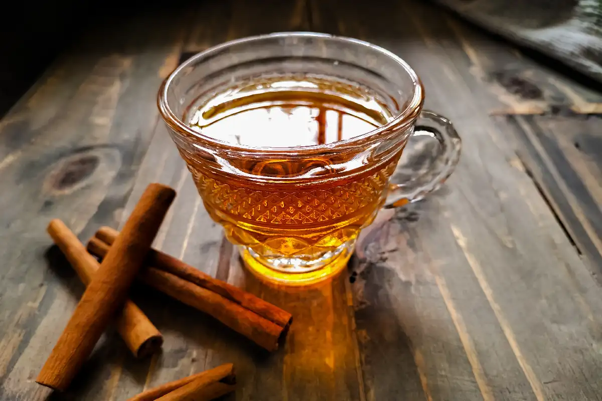 taza de té de canela casero