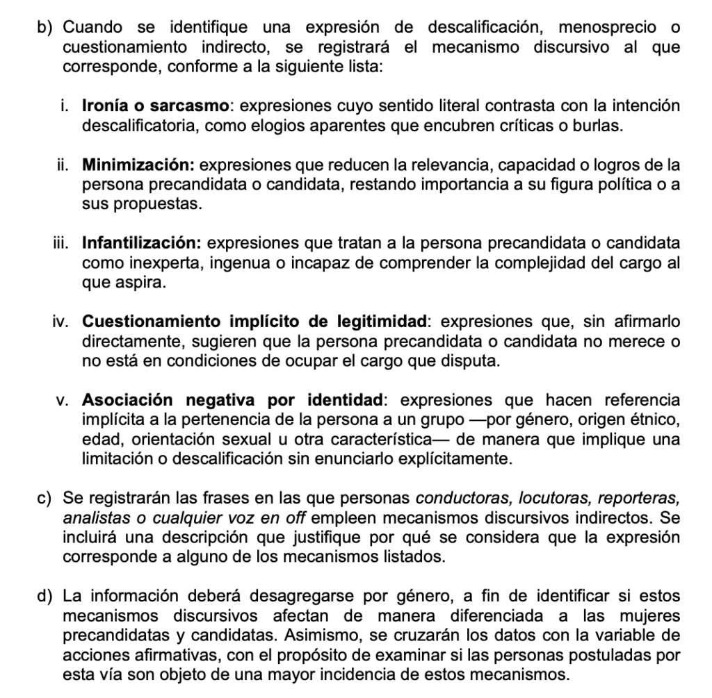 Captura de pantalla del documento del INE.