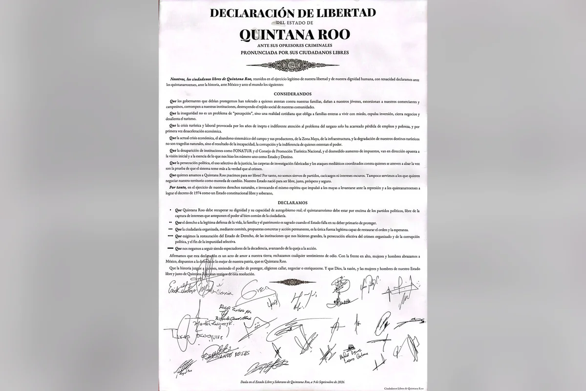 Firmaron una declaración universal de las bases que tendrá elñ movimiento social y político en la entidad. Foto: Generando Ideas.