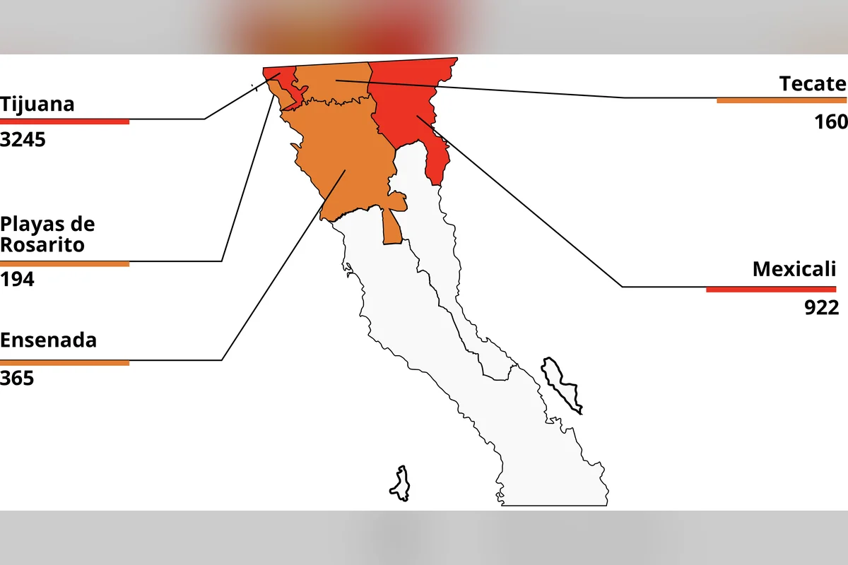 En los municipios de la zona fronteriza con Estados Unidos se concentran las desapariciones de personas en Baja California. Tijuana es el número uno. Foto: Red Lupa.