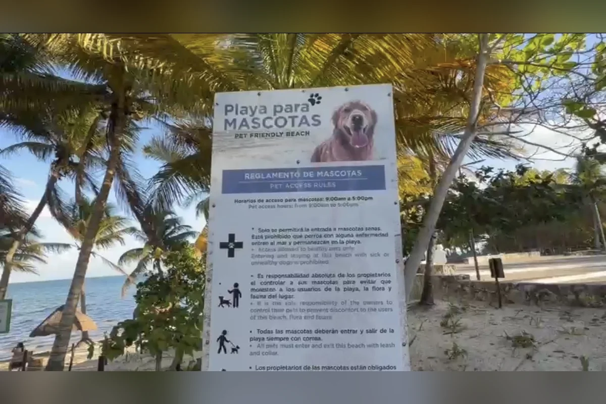Los propietarios de las mascotas no tiene pretexto para respetar el reglamento que está en la entrada de la costa caribeña. Foto: Joana Maldonado.