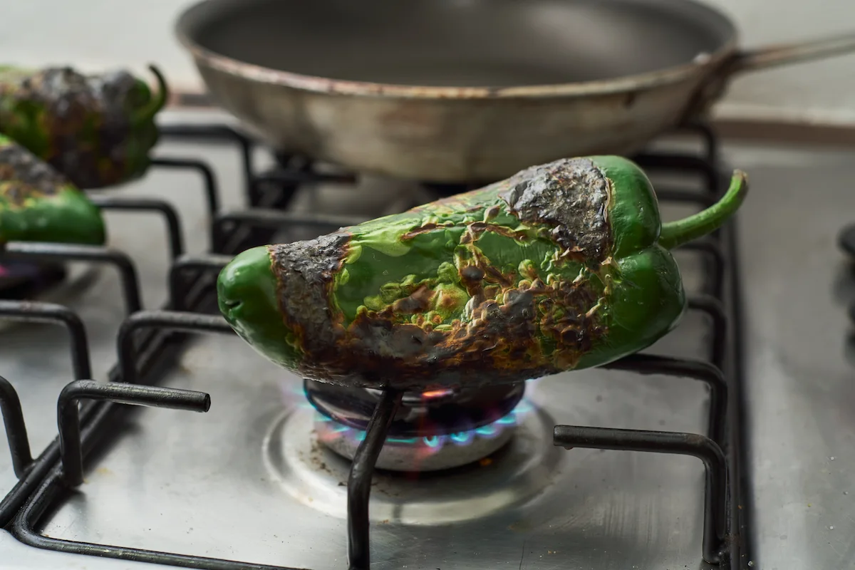 cuántos kilogramos se usan de chile poblano para rajas con crema
