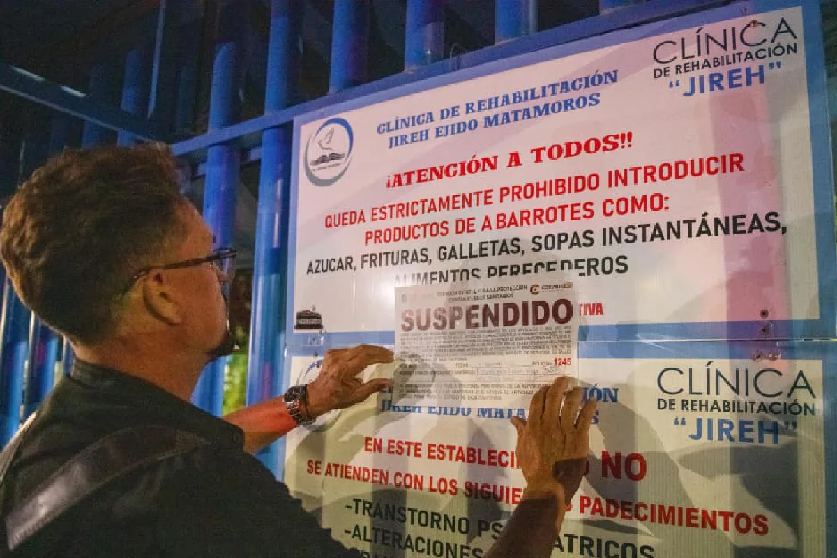 Por irregularidades en la atención a los internos en rehabilitación, el Centro de Rehabilitación Jireh, fue cerrado pormlas autoridades sanitarias. Foto: Gobierno de BC.