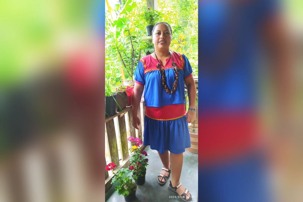 María Taimal es representante del grupo Abuelas y Seguidoras de la Medicina Tradicional Cofán. (Foto: Mongabay Latam | Cortesía María Taimal)