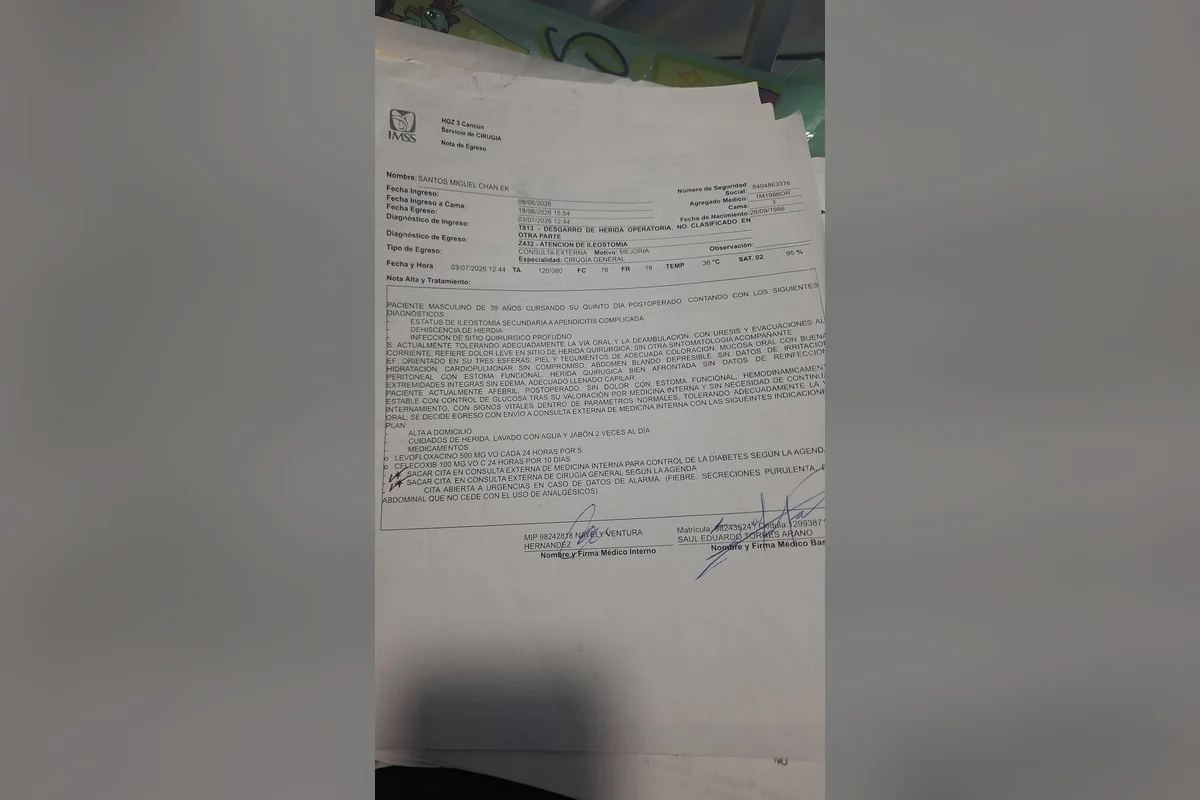 Muy tarde dieron con la enfermedad que afectaba a Santos Miguel, quien murió a finales de agosto en el IMSS. Foto: Diana Chin.