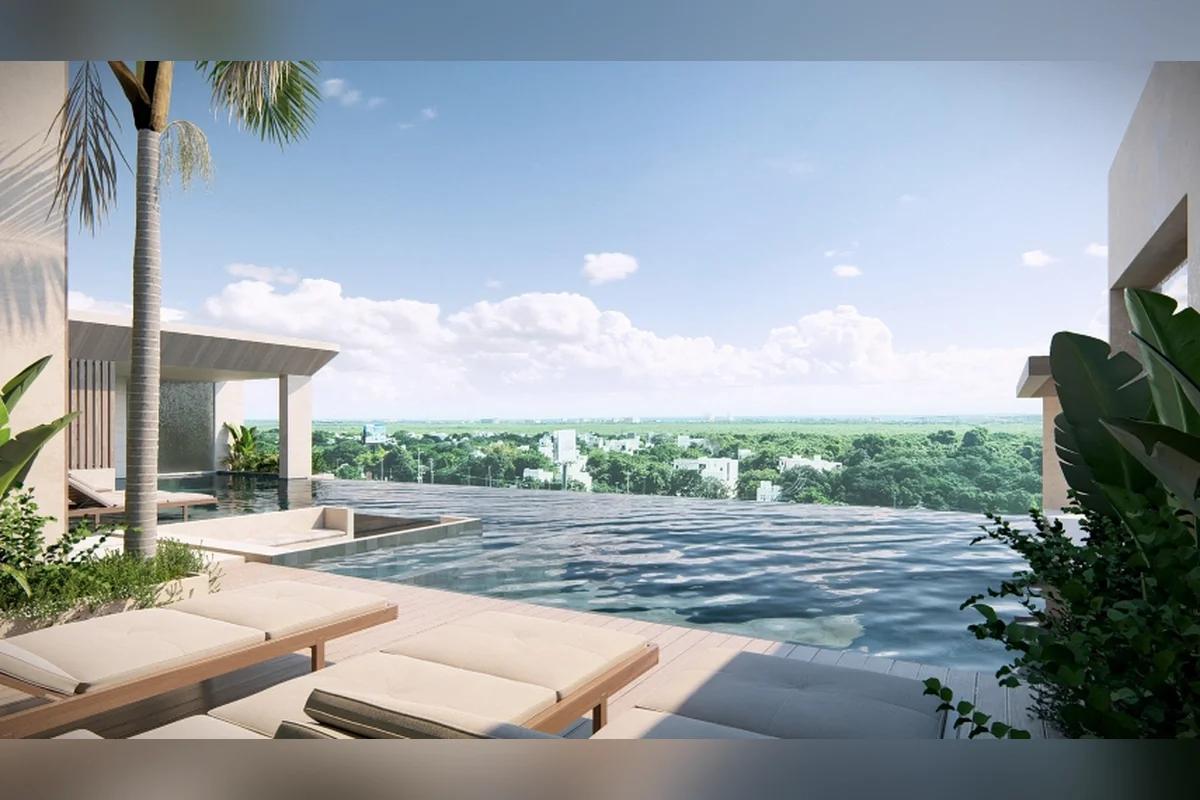 Como un paraíso, afectando otro, la inmobiliaria ofrece los departamentos en la Riviera Maya. Foto: Estratemex.