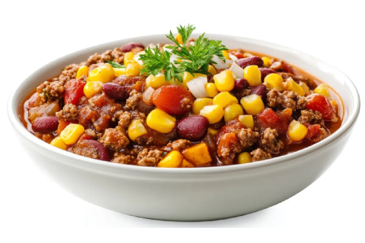 plato de chili con carne